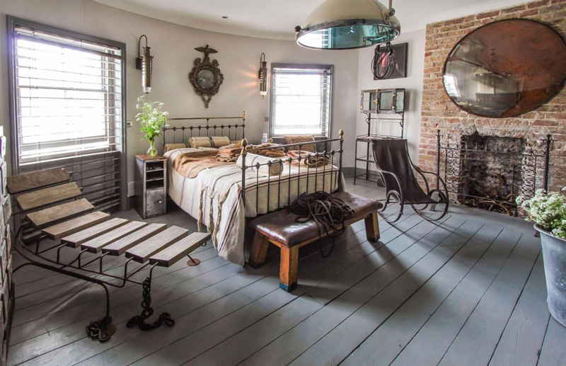 Eclectic decor in a British town house