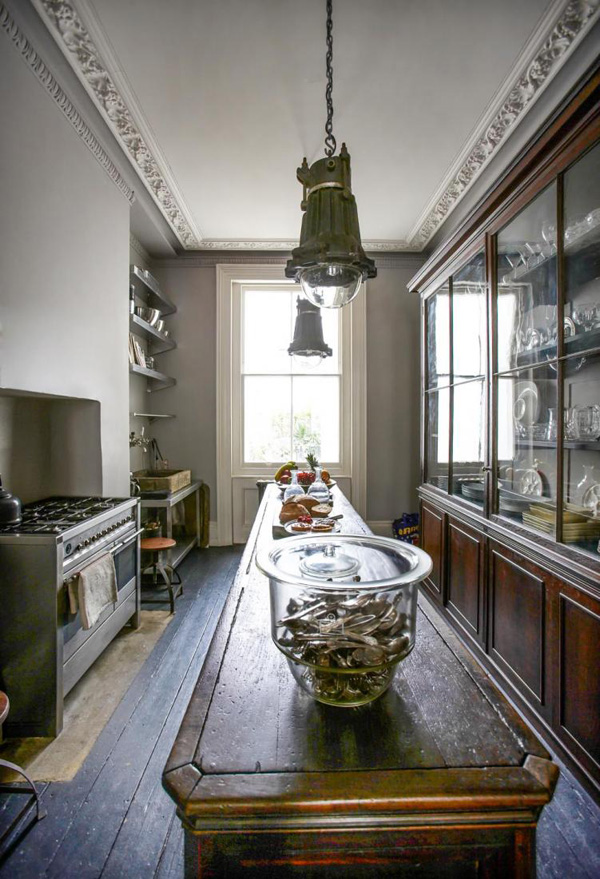 Eclectic decor in a British town house