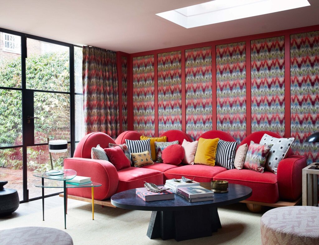 Pattern play in a Chelsea home
