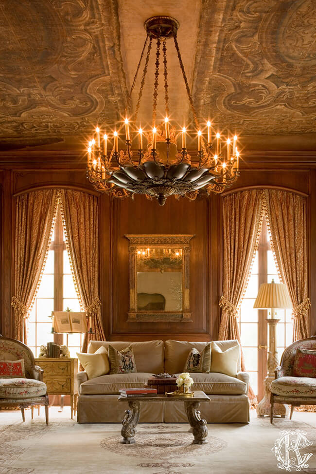 A restored 1930s French château in Texas