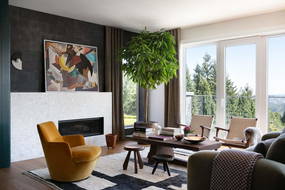 Bold shapes and colours in a Vancouver home