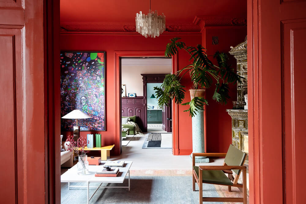 A colourful apartment for sale in Oslo