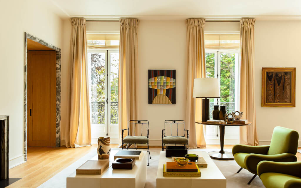 French sophistication with a mid-century vibe